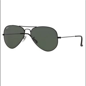 Brand new Ray-ban Black Aviators size 58